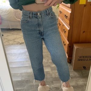 Levi’s high waisted straight leg jeans